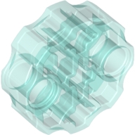 Lego kulatý konektor, průhledná světle modrá (4654432, 6248915)